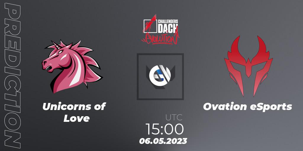 Unicorns of Love vs Ovation eSports: Betting TIp, Match Prediction. 06.05.2023 at 15:00. VALORANT, VALORANT Challengers DACH: Evolution Split 2 - Regular Season
