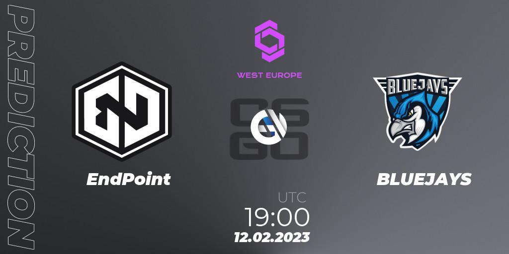 EndPoint vs BLUEJAYS: Betting TIp, Match Prediction. 12.02.23. CS2 (CS:GO), CCT West Europe Series #1
