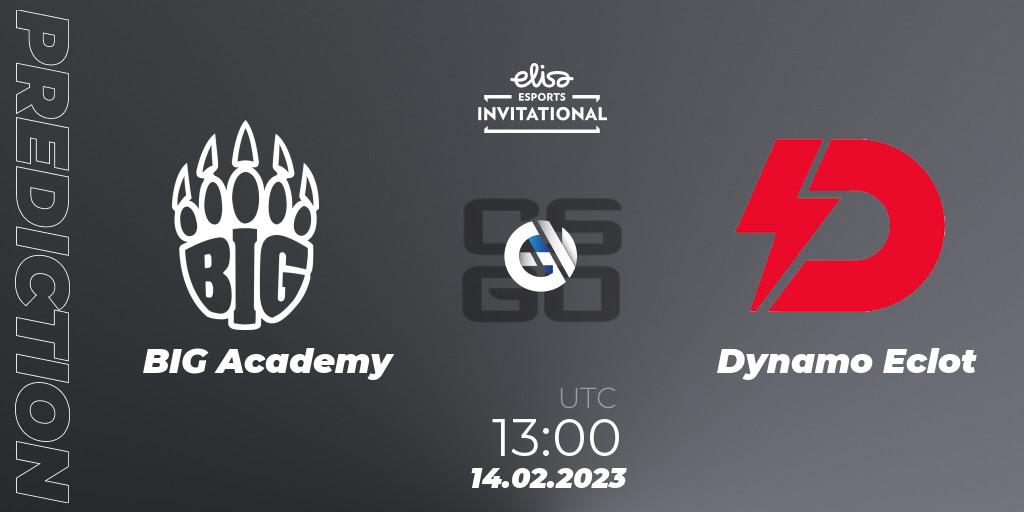 BIG Academy vs Dynamo Eclot: Betting TIp, Match Prediction. 14.02.2023 at 13:00. Counter-Strike (CS2), Elisa Invitational Winter 2023