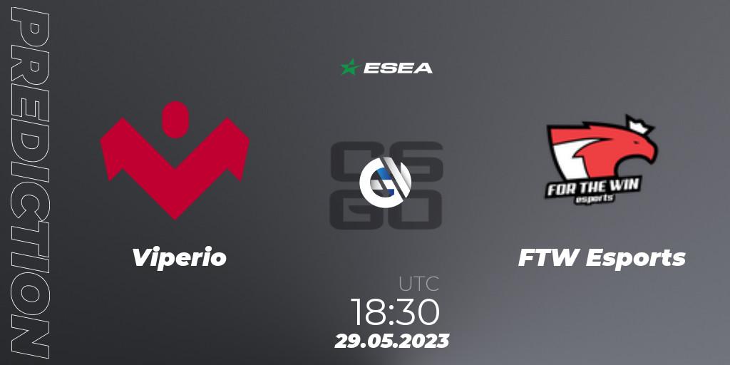Viperio vs FTW Esports: Betting TIp, Match Prediction. 29.05.23. CS2 (CS:GO), ESEA Advanced Season 45 Europe
