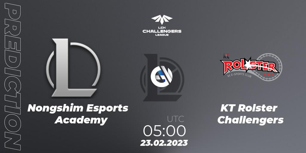 Nongshim Esports Academy vs KT Rolster Challengers: Betting TIp, Match Prediction. 23.02.23. LoL, LCK Challengers League 2023 Spring