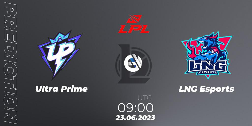 Ultra Prime vs LNG Esports: Betting TIp, Match Prediction. 23.06.23. LoL, LPL Summer 2023 Regular Season