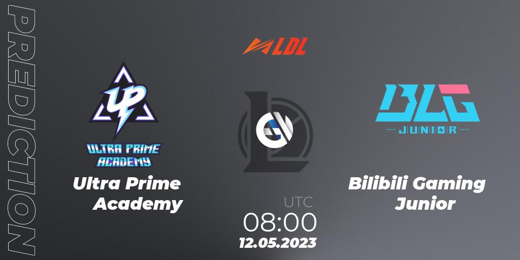 Ultra Prime Academy vs Bilibili Gaming Junior: Betting TIp, Match Prediction. 12.05.2023 at 08:00. LoL, LDL 2023 - Regular Season - Stage 2