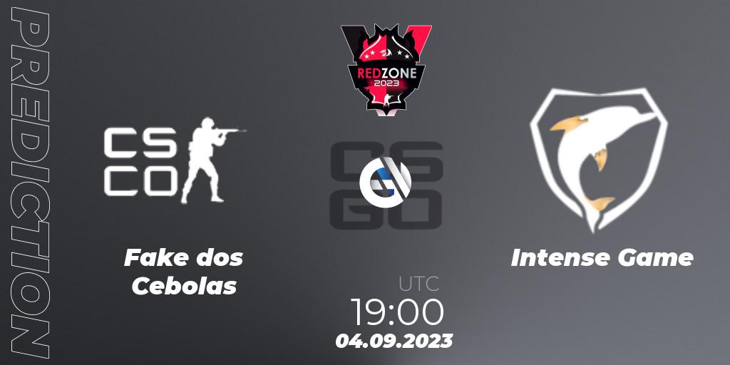 Fake dos Cebolas vs Intense Game: Betting TIp, Match Prediction. 04.09.2023 at 19:00. Counter-Strike (CS2), RedZone PRO League 2023 Season 6