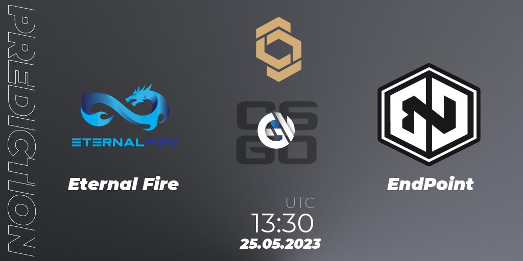 Eternal Fire vs EndPoint: Betting TIp, Match Prediction. 25.05.2023 at 14:00. Counter-Strike (CS2), CCT South Europe Series #4