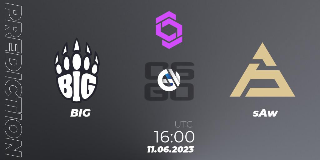 BIG vs sAw: Betting TIp, Match Prediction. 11.06.2023 at 16:00. Counter-Strike (CS2), CCT West Europe Series 4