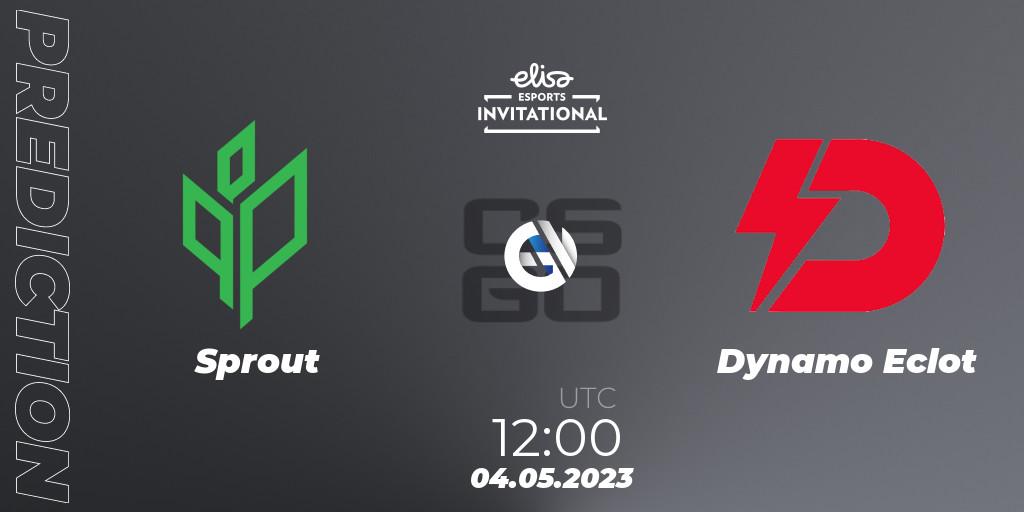 Sprout vs Dynamo Eclot: Betting TIp, Match Prediction. 04.05.2023 at 12:35. Counter-Strike (CS2), Elisa Invitational Spring 2023