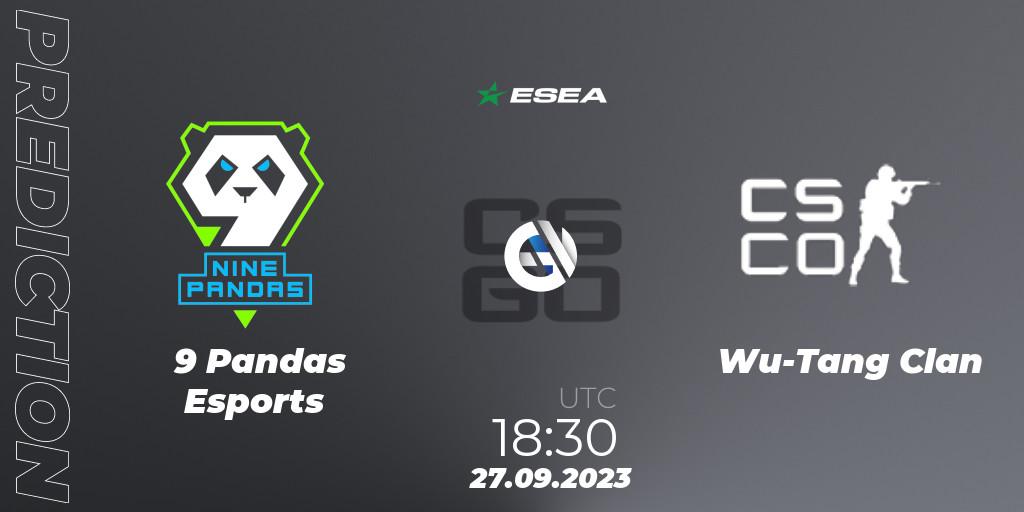 9 Pandas Esports vs Wu-Tang Clan: Betting TIp, Match Prediction. 27.09.23. CS2 (CS:GO), ESEA Advanced Season 46 Europe
