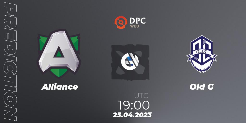 Alliance vs Old G: Betting TIp, Match Prediction. 25.04.2023 at 18:56. Dota 2, DPC 2023 Tour 2: WEU Division II (Lower)