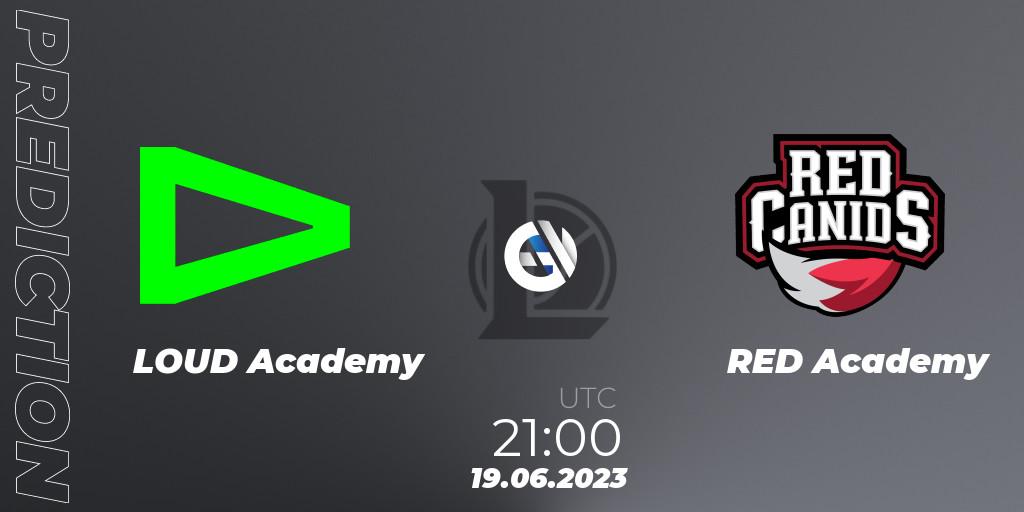 LOUD Academy vs RED Academy: Betting TIp, Match Prediction. 19.06.2023 at 21:00. LoL, CBLOL Academy Split 2 2023 - Group Stage