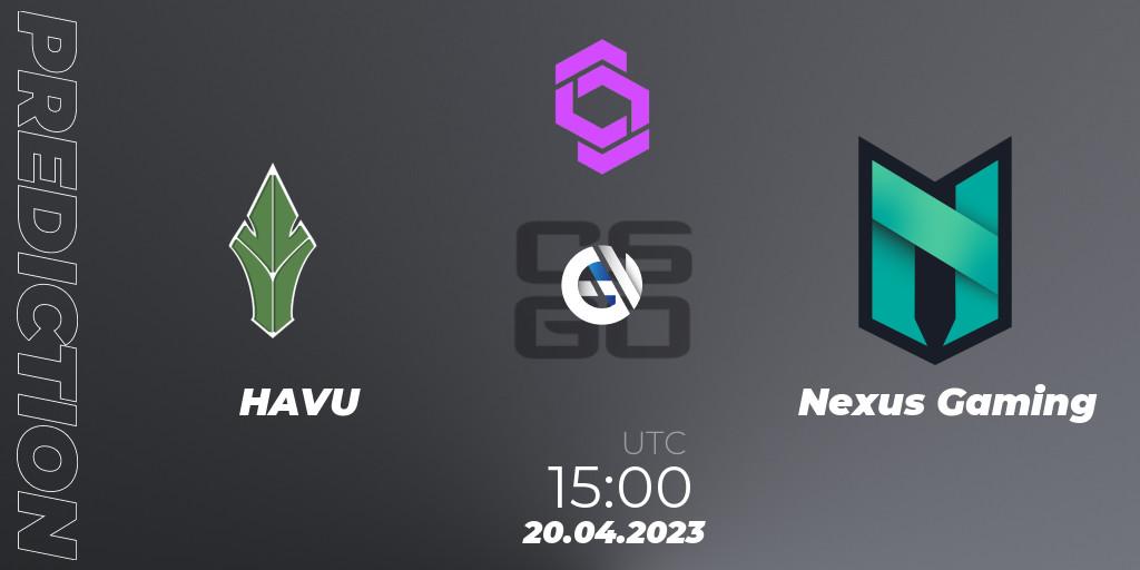 HAVU vs Nexus Gaming: Betting TIp, Match Prediction. 20.04.23. CS2 (CS:GO), CCT West Europe Series #3