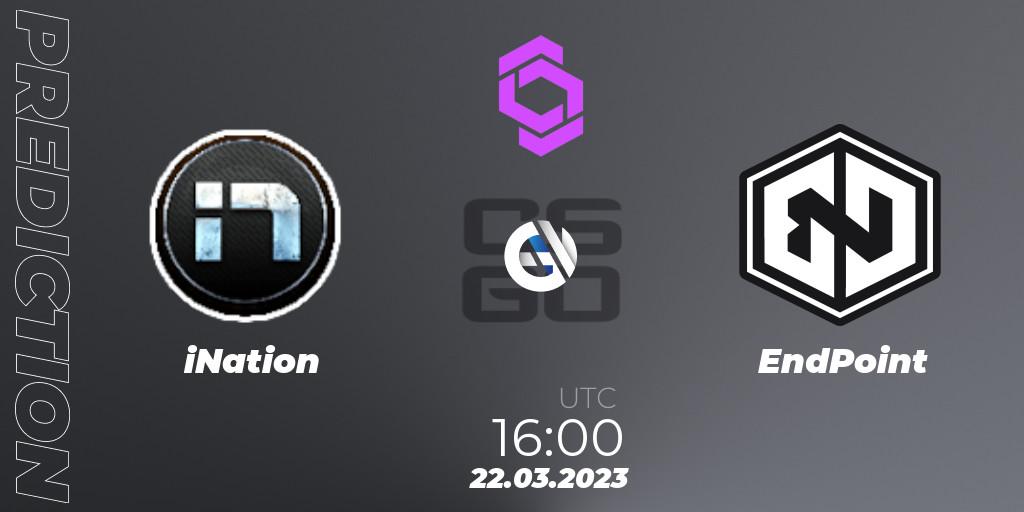 iNation vs EndPoint: Betting TIp, Match Prediction. 22.03.23. CS2 (CS:GO), CCT West Europe Series #2