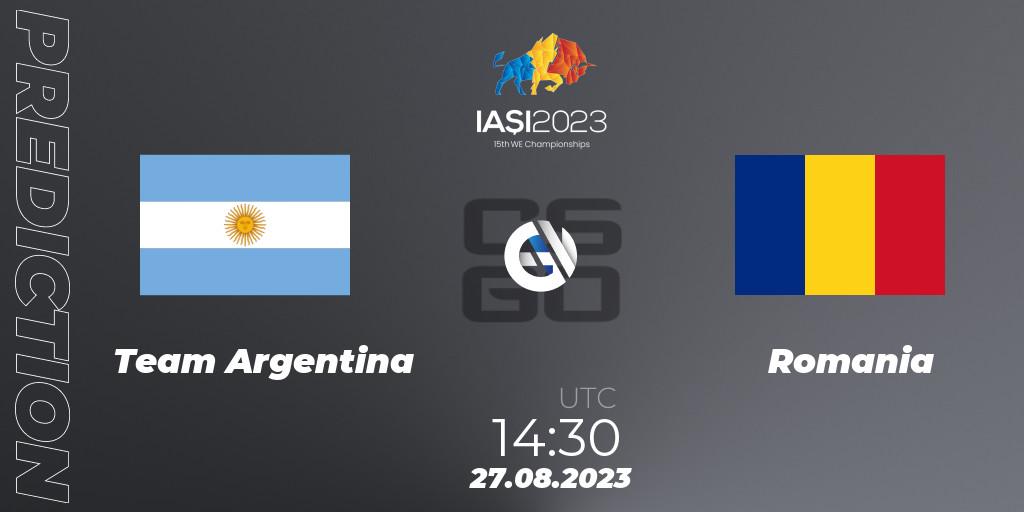 Team Argentina vs Romania: Betting TIp, Match Prediction. 27.08.23. CS2 (CS:GO), IESF World Esports Championship 2023
