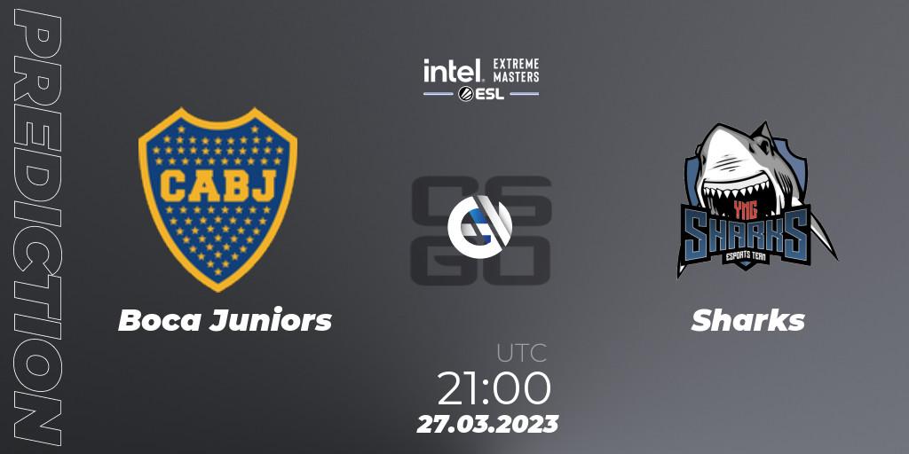 Boca Juniors vs Sharks: Betting TIp, Match Prediction. 27.03.2023 at 21:10. Counter-Strike (CS2), IEM Dallas 2023 South America Open Qualifier 2