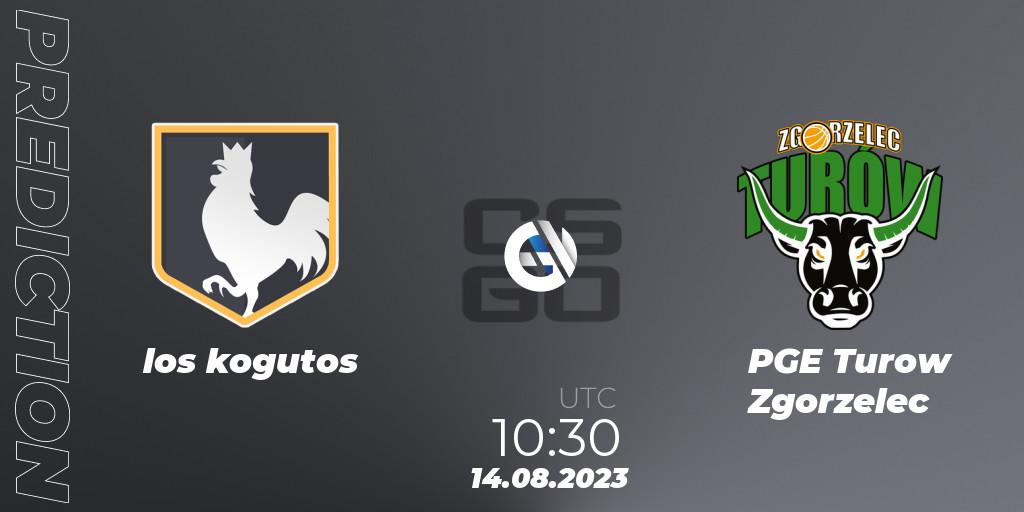 los kogutos vs PGE Turow Zgorzelec: Betting TIp, Match Prediction. 14.08.2023 at 11:25. Counter-Strike (CS2), European Pro League Season 10: Division 2
