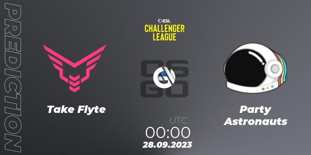 Take Flyte vs Party Astronauts: Betting TIp, Match Prediction. 14.11.2023 at 01:00. Counter-Strike (CS2), ESL Challenger League Season 46: North America