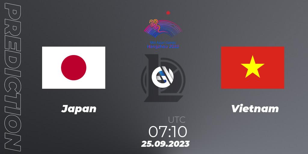 Japan vs Vietnam: Betting TIp, Match Prediction. 25.09.2023 at 07:10. LoL, 2022 Asian Games