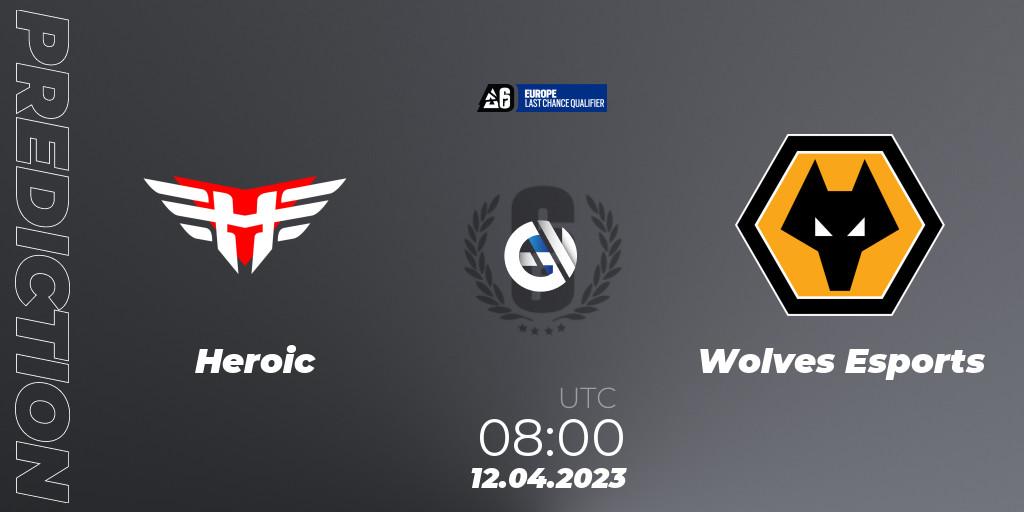 Heroic vs Wolves Esports: Betting TIp, Match Prediction. 12.04.23. Rainbow Six, Europe League 2023 - Stage 1 - Last Chance Qualifiers