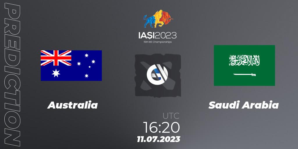 Australia vs Saudi Arabia: Betting TIp, Match Prediction. 11.07.2023 at 16:20. Dota 2, Gamers8 IESF Asian Championship 2023