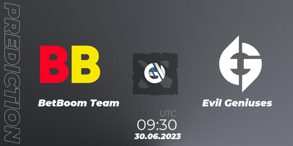 BetBoom Team vs Evil Geniuses: Betting TIp, Match Prediction. 30.06.23. Dota 2, Bali Major 2023 - Group Stage