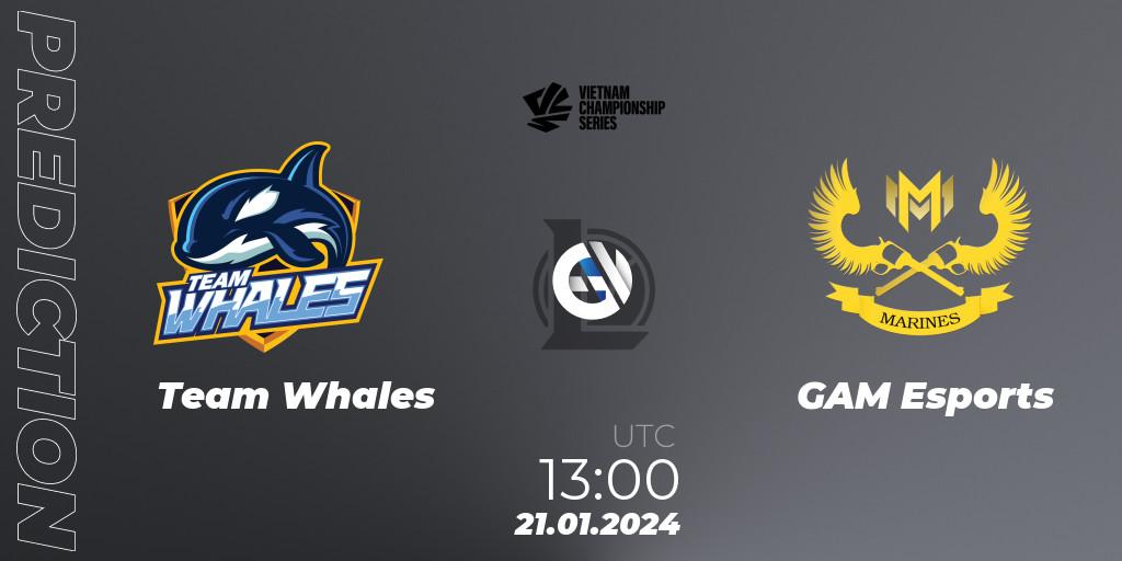 Team Whales vs GAM Esports: Betting TIp, Match Prediction. 21.01.24. LoL, VCS Dawn 2024 - Group Stage