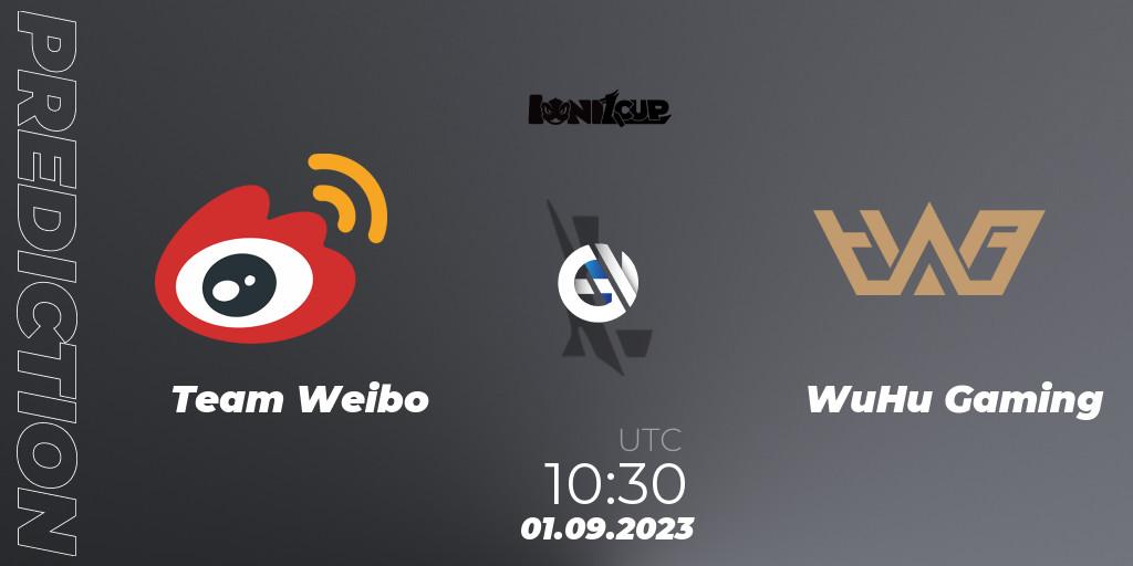 Team Weibo vs WuHu Gaming: Betting TIp, Match Prediction. 01.09.2023 at 10:30. Wild Rift, Ionia Cup 2023 - WRL CN Qualifiers