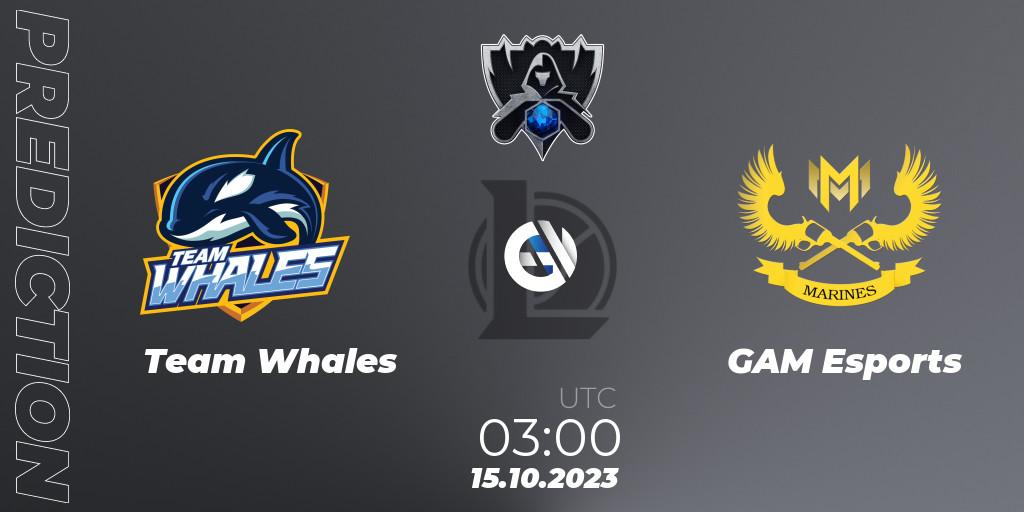 Team Whales vs GAM Esports: Betting TIp, Match Prediction. 15.10.23. LoL, Worlds 2023 LoL - Play-In