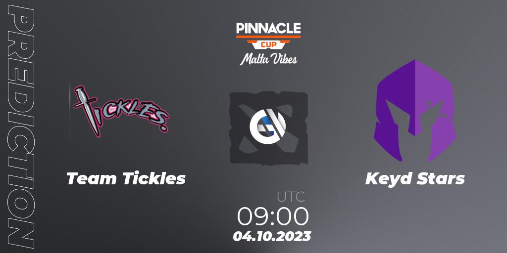 Team Tickles vs Keyd Stars: Betting TIp, Match Prediction. 04.10.23. Dota 2, Pinnacle Cup: Malta Vibes #4