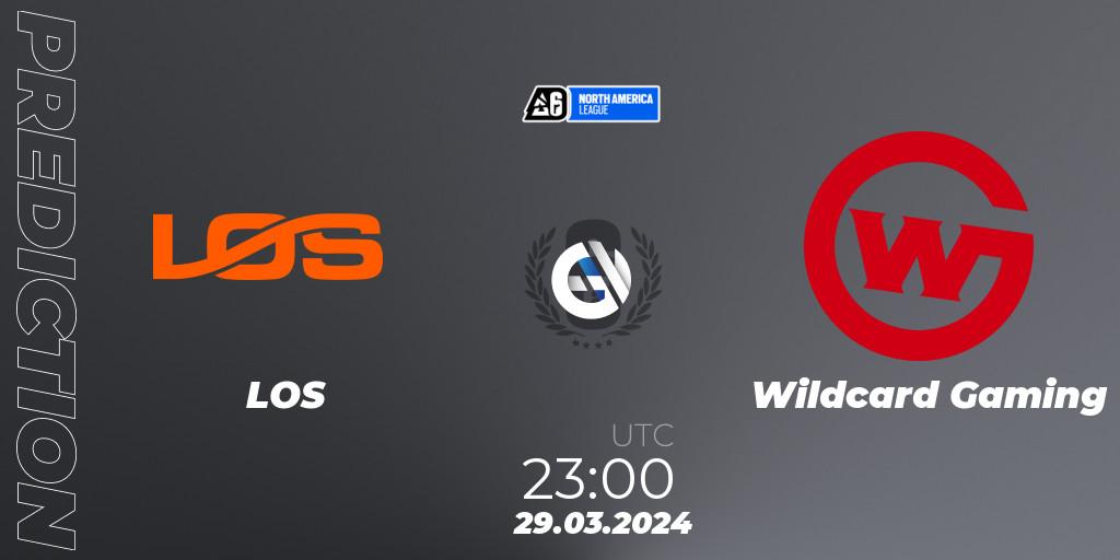 LOS vs Wildcard Gaming: Betting TIp, Match Prediction. 29.03.24. Rainbow Six, North America League 2024 - Stage 1