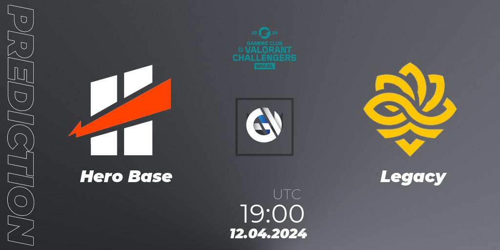 Hero Base vs Legacy: Betting TIp, Match Prediction. 12.04.2024 at 19:00. VALORANT, VALORANT Challengers Brazil 2024: Split 1