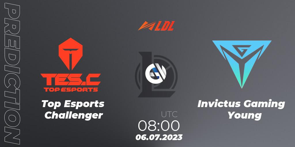 Top Esports Challenger vs Invictus Gaming Young: Betting TIp, Match Prediction. 06.07.23. LoL, LDL 2023 - Regular Season - Stage 3
