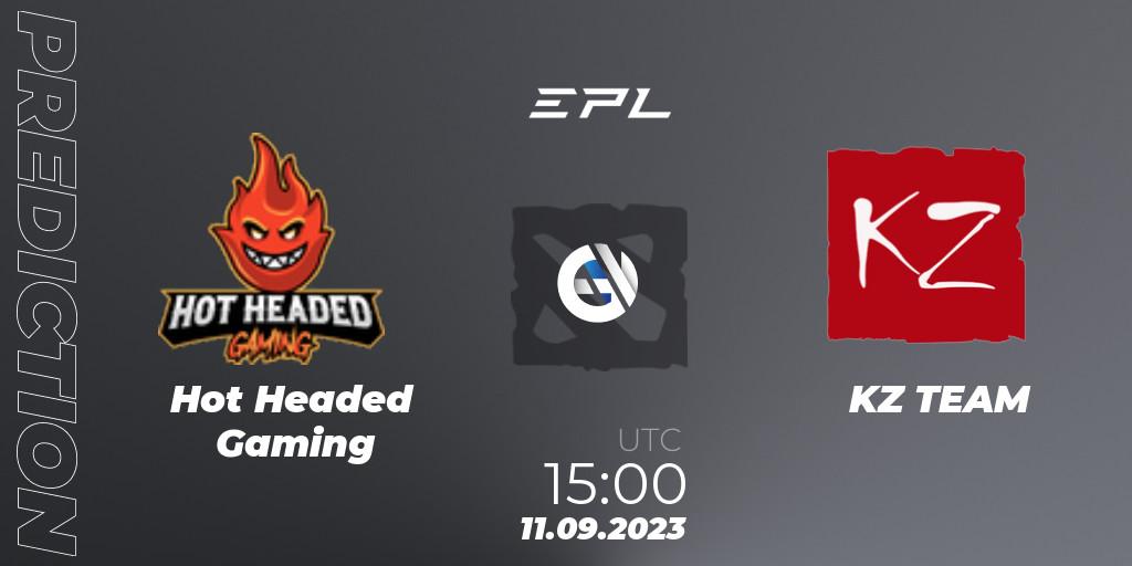 Hot Headed Gaming vs KZ TEAM: Betting TIp, Match Prediction. 11.09.23. Dota 2, European Pro League Season 12