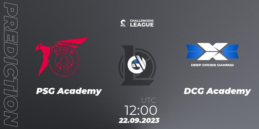 PSG Academy vs DCG Academy: Betting TIp, Match Prediction. 22.09.2023 at 12:00. LoL, PCL 2023 - Playoffs