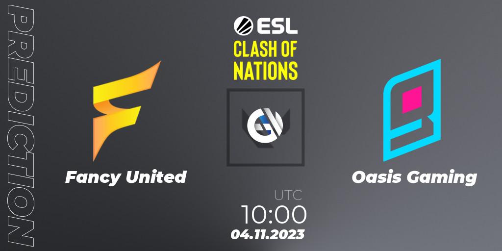 Fancy United vs Oasis Gaming: Betting TIp, Match Prediction. 04.11.23. VALORANT, ESL Clash of Nations 2023 - SEA Closed Qualifier
