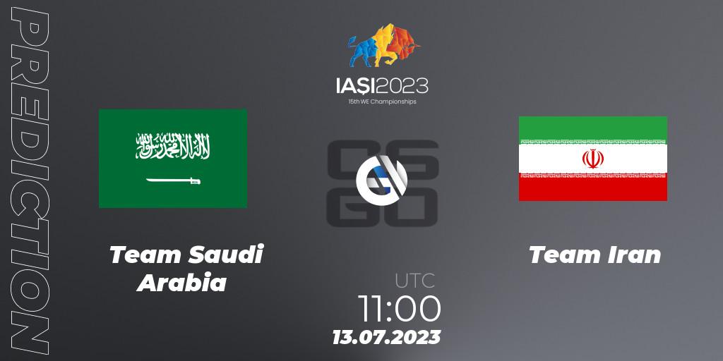 Team Saudi Arabia vs Team Iran: Betting TIp, Match Prediction. 13.07.2023 at 11:00. Counter-Strike (CS2), IESF Asian Championship 2023