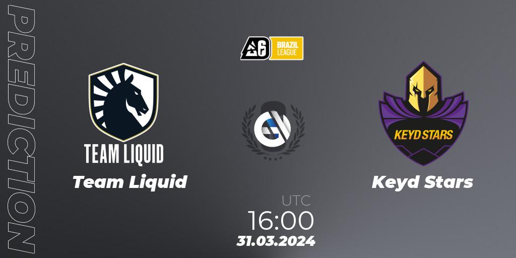 Team Liquid vs Keyd Stars: Betting TIp, Match Prediction. 31.03.24. Rainbow Six, Brazil League 2024 - Stage 1