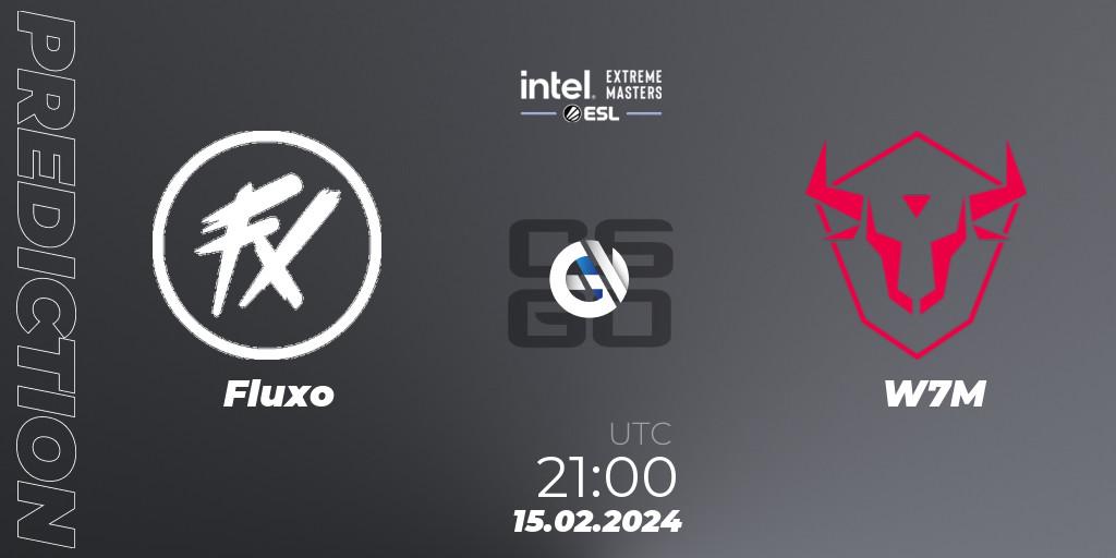 Fluxo vs W7M: Betting TIp, Match Prediction. 15.02.2024 at 21:10. Counter-Strike (CS2), Intel Extreme Masters Dallas 2024: South American Open Qualifier #1