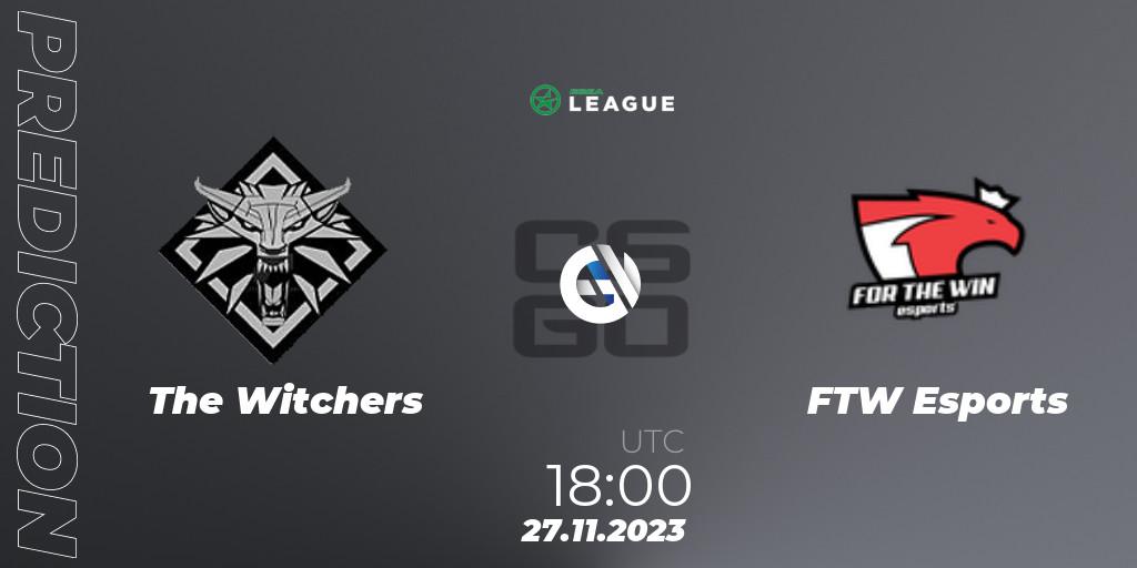 The Witchers vs FTW Esports: Betting TIp, Match Prediction. 27.11.2023 at 18:00. Counter-Strike (CS2), ESEA Season 47: Advanced Division - Europe