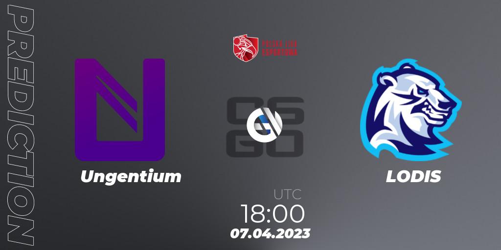 Ungentium vs LODIS: Betting TIp, Match Prediction. 07.04.2023 at 18:00. Counter-Strike (CS2), Polska Liga Esportowa 2023: Split #1