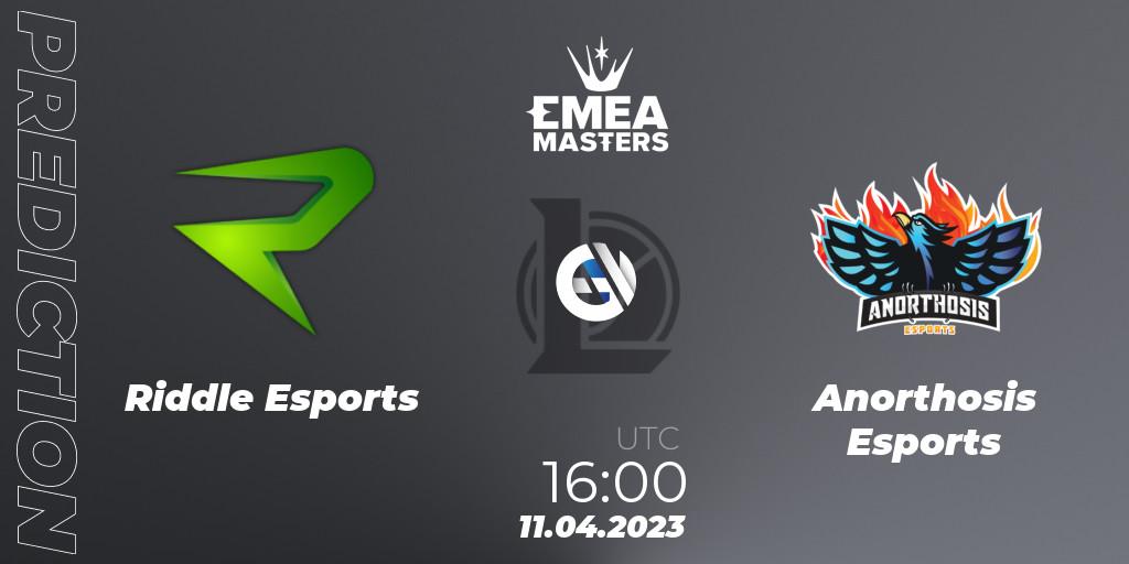 Riddle Esports vs Anorthosis Esports: Betting TIp, Match Prediction. 11.04.23. LoL, EMEA Masters Spring 2023 - Group Stage