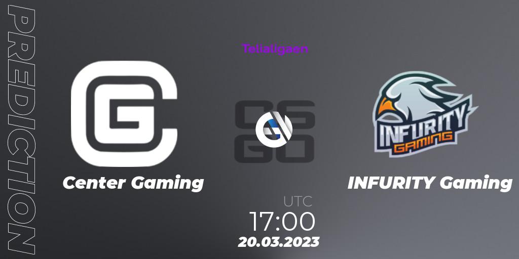 Center Gaming vs INFURITY Gaming: Betting TIp, Match Prediction. 20.03.23. CS2 (CS:GO), Telialigaen Spring 2023: Group stage