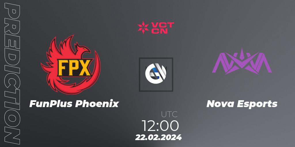 FunPlus Phoenix vs Nova Esports: Betting TIp, Match Prediction. 22.02.24. VALORANT, VCT 2024: China Kickoff