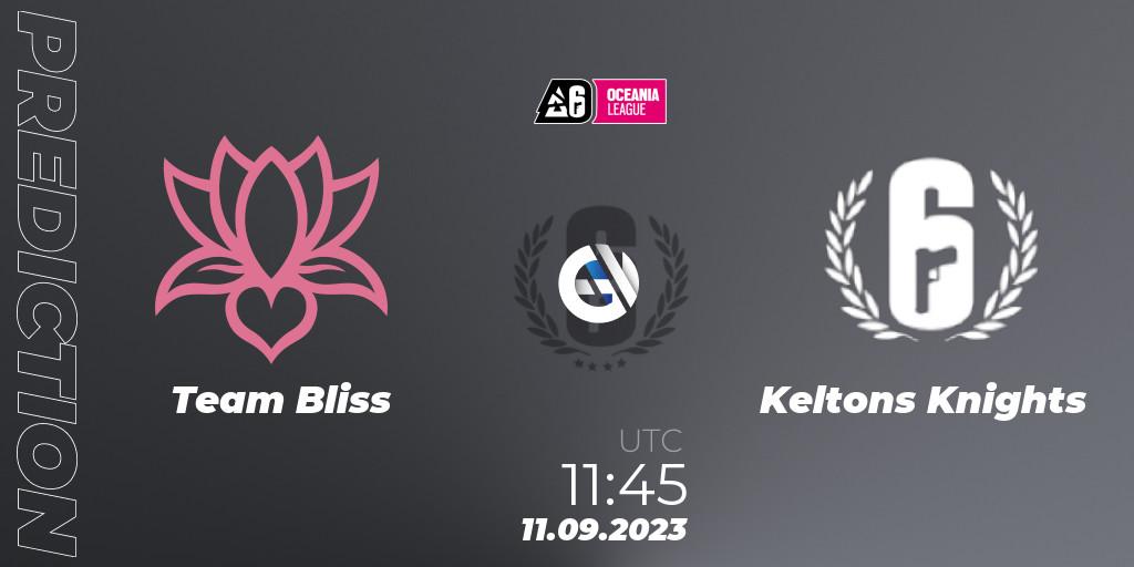 Team Bliss vs Keltons Knights: Betting TIp, Match Prediction. 11.09.23. Rainbow Six, Oceania League 2023 - Stage 2