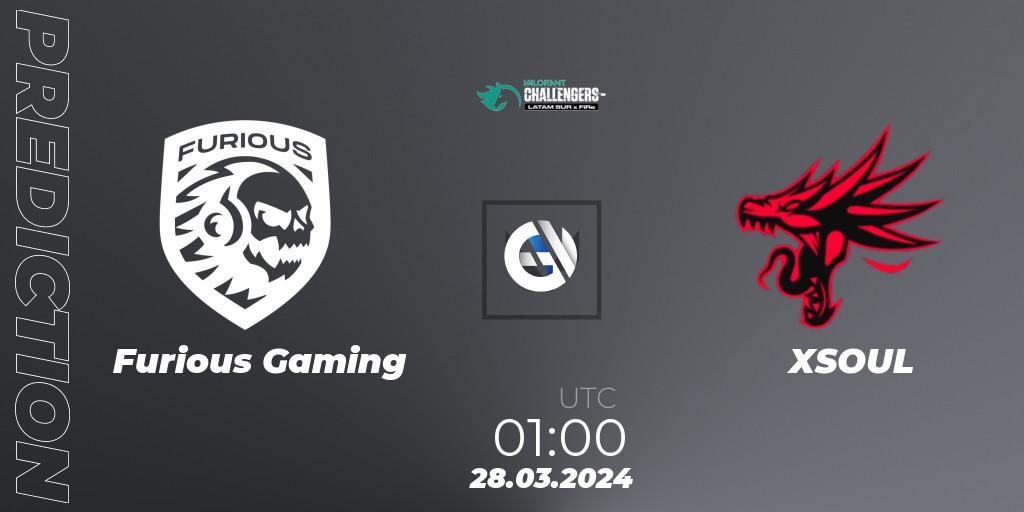 Furious Gaming vs XSOUL: Betting TIp, Match Prediction. 28.03.2024 at 01:00. VALORANT, VALORANT Challengers 2024: LAS Split 1