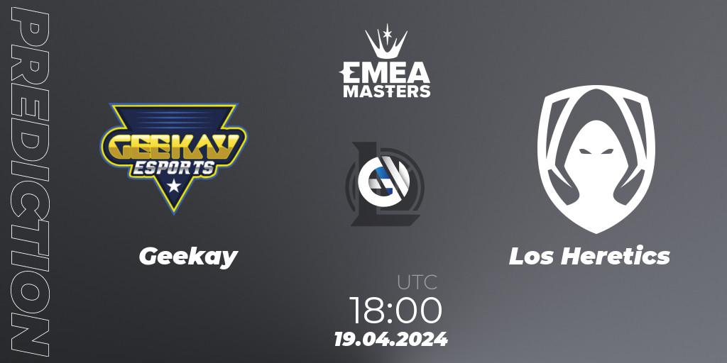 Geekay vs Los Heretics: Betting TIp, Match Prediction. 19.04.24. LoL, EMEA Masters Spring 2024 - Group Stage