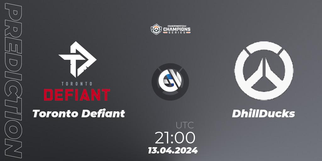 Toronto Defiant vs DhillDucks: Betting TIp, Match Prediction. 13.04.24. Overwatch, Overwatch Champions Series 2024 - North America Stage 2 Group Stage