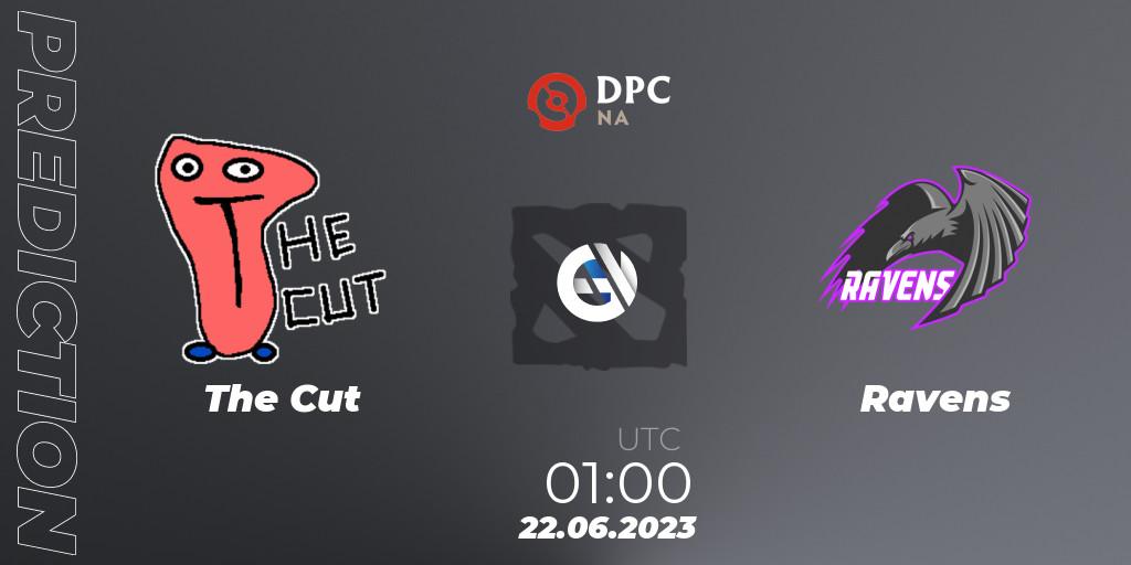 The Cut vs Ravens: Betting TIp, Match Prediction. 22.06.2023 at 01:51. Dota 2, DPC 2023 Tour 3: NA Division II (Lower)