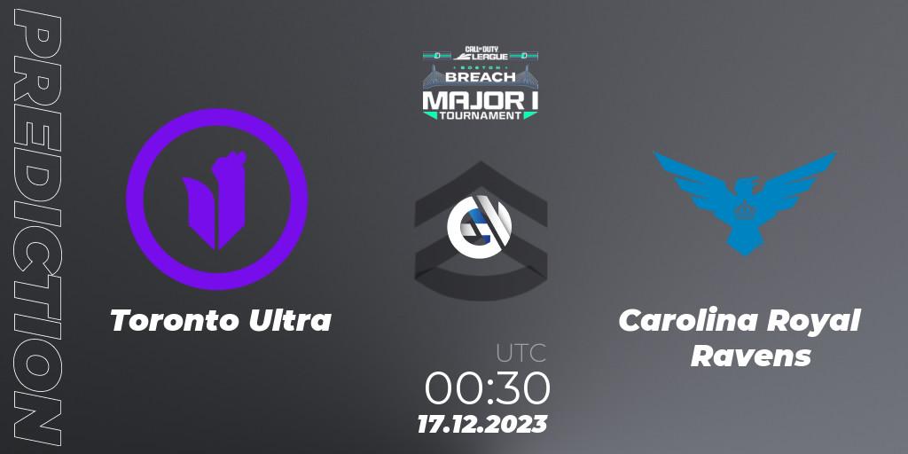 Toronto Ultra vs Carolina Royal Ravens: Betting TIp, Match Prediction. 17.12.2023 at 00:30. Call of Duty, Call of Duty League 2024: Stage 1 Major Qualifiers