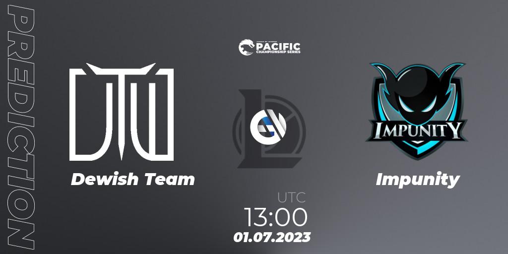 Dewish Team vs Impunity: Betting TIp, Match Prediction. 01.07.23. LoL, PACIFIC Championship series Group Stage