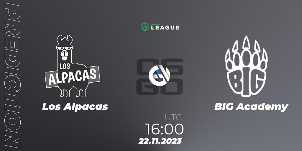 Los Alpacas vs BIG Academy: Betting TIp, Match Prediction. 22.11.23. CS2 (CS:GO), ESEA Season 47: Advanced Division - Europe